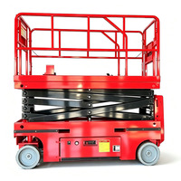Table élévatrice à ciseaux hydraulique portable, équipement de levage électrique pour travaux en hauteur