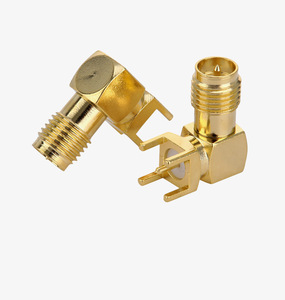 Connecteur RF SMA-KWE SMA femelle haute fréquence - <span class=keywords><strong>Prise</strong></span> PCB coudée à 90 degrés pour <span class=keywords><strong>antenne</strong></span>/WiFi - Product Image 3