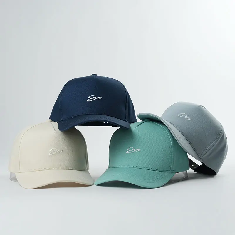 Yukaihe Chất lượng cao 5-panel Solid cotton vải thêu thể thao Mũ bóng chày với biểu tượng tùy chỉnh Unisex