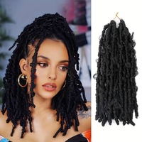 Perruque de cheveux synthétiques pour femmes, style européen-américain, 14 pouces, longueur moyenne, bouclée en forme de papillon, tressée au crochet, style sexy