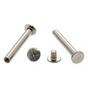Tornillos roscados de 4 mm de diámetro exterior y 5 mm de diámetro interior, abrazadera de sujeción para álbumes de fotos, accesorios de columna con tornillo macho y tuerca hembra - Product Image 2