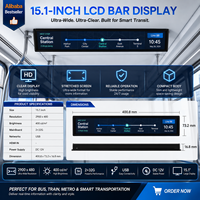 Écran LCD intelligent de 15,1 pouces pour affichage publicitaire numérique avec USB pour solution de signalisation commerciale pour ascenseurs