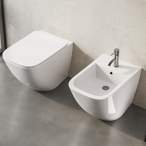 Inodoros cuadrados ocultos, inodoro con marca de agua color caqui, equipo de baño portátil, sanitario opaco, conjunto de inodoro de pared, asiento cómodo - Product Image 1