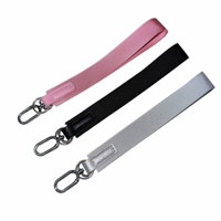 Porte-clés personnalisé en nylon jacquard, mousqueton ovale en métal, patch renforcé en PU, logo personnalisé, cadeaux promotionnels pour événements