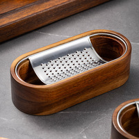 Râpe à fromage en bois d'acacia avec boîte de rangement en acier inoxydable Outil de cuisine Déchiqueteuse à fromage