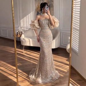 Puff Sleeves Evening Dresses - Elegant & Stylish Solutions