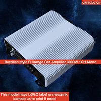 Amplificateur de voiture monobloc classe D brésilien RMS 3000W pour haut-parleur médium et subwoofer, pleine gamme 3K 1 ohm, basses puissantes