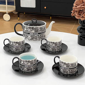 Light Luxury Porcelain <b>Coffee</b> Cup Set for Restaurants & <b>Coffee</b> Shops 500ml Capacity Eco-Friendly <b>Gift</b> <b>Box</b> Set - Product Image 4