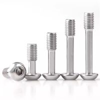 Vis à tête bombée en acier inoxydable 304, à six pans creux, à tête boutonnée, à moitié filetée, anti-chute, anti-desserrage, M2-M8