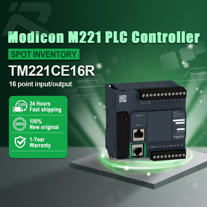 Module PLC TM221CE16R d'origine, nouvelle génération, série Schneider Modicon M221, 16 entrées/sorties, contrôleur programmable TM221CE16R - Product Image 1