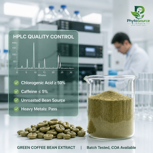 Extracto de Grano de Café Verde en Polvo, Extracto Herbal con Ácido Clorogénico al 50%, Grado Alimenticio, en Botella - Product Image 3
