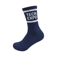 Chaussettes de sport unisexes personnalisées, chaussettes de sport à logo personnalisé, chaussettes de sport durables, chaussettes à rayures