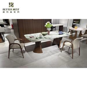 DOJII quarzo <span class=keywords><strong>tavolo</strong></span> da pranzo 5 pezzi sala da pranzo nuova struttura in alluminio classico mobili <span class=keywords><strong>grigio</strong></span> <span class=keywords><strong>bianco</strong></span> sedia <span class=keywords><strong>tavolo</strong></span> da pranzo - Product Image 6