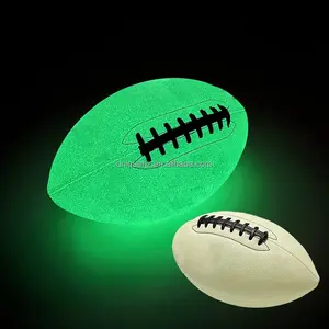 工厂制造商促销橄榄球定制尺寸9美式足球新款在黑暗足球中发光