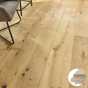 Parquet Stratificato Moderno in Rovere per Interni con Impiallacciatura Multistrato e Nodi Naturali per Soggiorno - Product Image 1