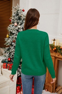 Suéteres Elegantes de Alta Calidad para <span class=keywords><strong>Mujer</strong></span>, 100% Acrílico, con Bordado y Diseño Estampado para Otoño/Invierno, Personalizables - Product Image 5