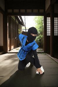 <span class=keywords><strong>Costume</strong></span> de luxe unisexe Ninja Cosplay pour enfants équipement d'entraînement sportif d'art martial en gros - Product Image 4