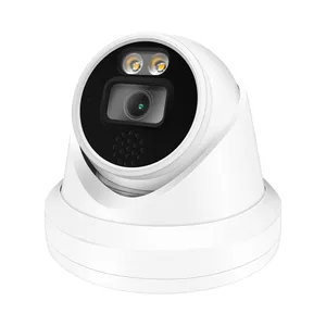 Hik NVR Kompatibel, Kamera IP Turret PoE Jaringan 30fps 4K (8MP), Deteksi Manusia & Kendaraan, Audio Dua Arah, dengan MicroSD 256G