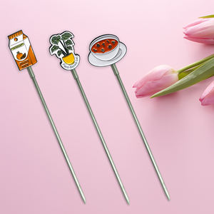 Insignia <span class=keywords><strong>de</strong></span> decoración personalizada <span class=keywords><strong>de</strong></span> alta calidad, palillos para revolver bebidas, palillos <span class=keywords><strong>de</strong></span> dientes, tenedor <span class=keywords><strong>de</strong></span> fruta del desierto - Product Image 6