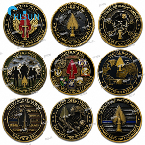 Pièce de monnaie commémorative personnalisée de la Marine des Forces Spéciales, de l'USAF et du USMC, du Commandement des Opérations Spéciales Aéroportées, pour les Vétérans de la Sine Pari et les Vétérans de la Spear. - Product Image 3