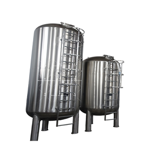 Cuve de stockage professionnelle en acier inoxydable à fond ouvert 200L 55 Gallons pour jus et lait avec couvercle plat Prix - Product Image 1