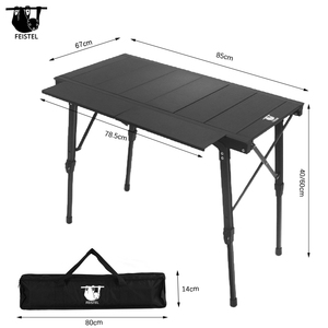 Feistel Picnic <span class=keywords><strong>Camping</strong></span> IGT <span class=keywords><strong>Mesa</strong></span> BBQ Grill <span class=keywords><strong>Mesa</strong></span> Plegable Extraíble Picnic al aire libre Mochilero Pesca <span class=keywords><strong>Mesa</strong></span> Luz - Product Image 6
