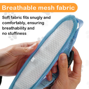 طوق كلب عاكس للضوء بالجملة مصنوع من النايلون مع شريط عالي الوضوح للسلامة الليلية، قابل للتعديل للكلاب الصغيرة والمتوسطة والكبيرة - Product Image 3