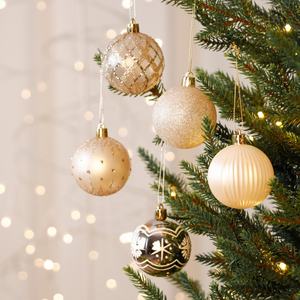 SHUANGYUAN Bestseller 6CM Weihnachtskugel-Sets Plastik Weihnachtsbaumschmuck Weihnachtskugeln Bolas De Navidad - Product Image 1