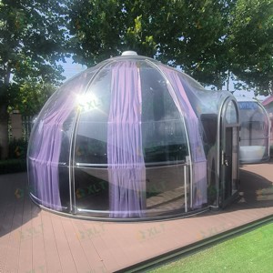 Dôme transparent en polycarbonate de conception unique pour maison bulle PC, <span class=keywords><strong>structure</strong></span> préfabriquée pour salle de fête en jardin - Product Image 2