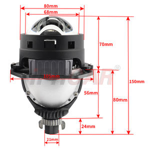 3,0 Pulgadas 6000K 60W H4 Bi Laser Auto Luces Ojos Para Led Proyector Lente Para Coches - Product Image 6