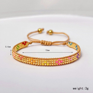 Nouveau <span class=keywords><strong>Bracelet</strong></span> Tissé <span class=keywords><strong>à</strong></span> la Main Style Bohème Géométrique avec <span class=keywords><strong>Perles</strong></span> Miyuki de Haute Qualité 6mm pour Femme, Cadeau, Vente en Gros 2026 - Product Image 4