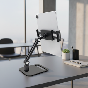 Support de tablette et d'écran portable réglable PROYOU, support de bureau pliable pour téléphone portable et tablette, support pour iPhone et iPad - Product Image 2