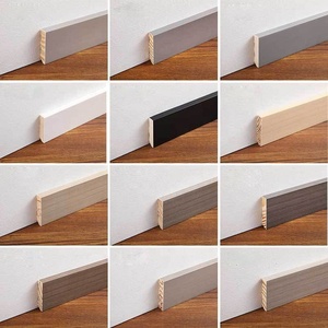 OEM & ODM MDF pannello decorativo modanatura in legno battiscopa Primed stampo ad angolo <span class=keywords><strong>per</strong></span> pavimento - Product Image 5