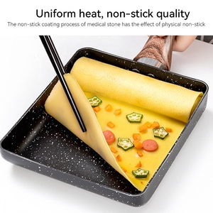 Tamagoyaki-sartén antiadherente para freír huevos, sartén japonesa para cocina, Compatible con <span class=keywords><strong>estufa</strong></span> de desayuno, inducción - Product Image 4