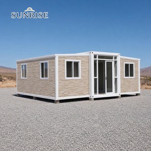 SUNRISE Prefabricated Square Folding Container Home Modular Expandable House Flat Pack Sandwich Panel Modern for Backyard House - Product Image 1