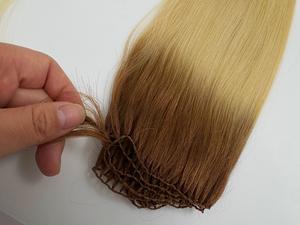 Extensions de cheveux invisibles à plumes dégradées en stock, 100 % cheveux naturels, double trame, prix usine - Product Image 4