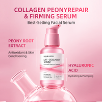 Sérum Gel au Collagène Formule Personnalisée avec Extrait de Racine de Pivoine et Acide Hyaluronique pour une Hydratation Raffermissante OEM ODM Marque Privée