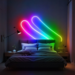 Luces LED RGBIC de Neón 360 °   Tira de neón tejida USB 5V para decoración de pared, tubo de neón de silicona - Product Image 3