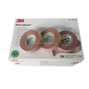 Cinta <span class=keywords><strong>Micropore</strong></span> <span class=keywords><strong>3M</strong></span> Tan 1533-0, 0.5 Pulgadas X 10 Yardas (1.25cm X 9.1m), 24 Rollos/caja - Product Image 5