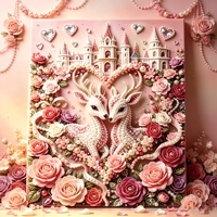 Peinture Diamant Personnalisée en Gros avec Perles, Toile Gaufrée, Cadeau d'Art DIY avec Cadre pour Débutants