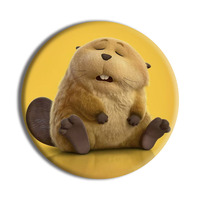 Insignia de 58mm de Hojalata Estampada con Diseño de Anime de Dibujos Animados de Beaver Transformation Project al por Mayor