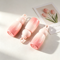 Tubes de brillant à lèvres en plastique dégradé de 2,5 ml avec bouchon à anse torsadée, emballage cosmétique vide, emballage mignon pour fard à joues