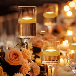 Flameless nhựa không thấm nước nến trà ánh sáng lãng mạn trang trí đám cưới nhấp nháy nước nổi <span class=keywords><strong>LED</strong></span> tealight nến - Product Image 2