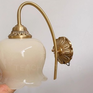 French Lily Of The Valley <b>Wall</b> Lamp E14 Led <b>Light</b> Source Tricolor <b>Switch</b> Control Bedroom Living Room Vintage Style - Product Image 3