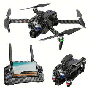Dron AE60 con Cámara HD, Flujo Óptico, Control Remoto con Pantalla de 7.2 Pulgadas, 6000m, 9800mAh, Panorámica de 3 Ejes, Altura de 500m, EIS Ultra Angel - Product Image 1