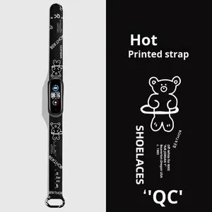 Nhà Máy Tùy Chỉnh Phim Hoạt Hình In Cho Xiaomi Mi Ban Nhạc 9 Dây Đeo Thời Trang Thương Hiệu Với Đối Với Xiaomi Mi Ban Nhạc 5/6/7/8/3/4 Dây Đeo Cổ Tay - Product Image 5