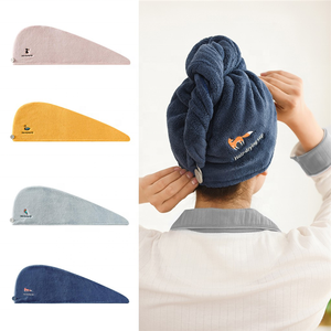 Micro fibra de la cabeza del pelo, de secado rápido de <span class=keywords><strong>turbante</strong></span> pelo de las mujeres de secado <span class=keywords><strong>toalla</strong></span> - Product Image 1
