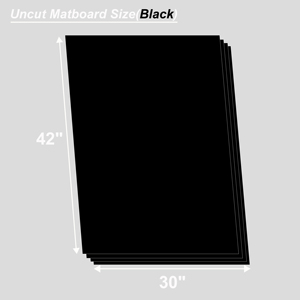 Passepartout Nero da 1,6 mm Senza Acidi, Non Tagliato, Facile da Tagliare per Cornici <span class=keywords><strong>di</strong></span> Opere d'<span class=keywords><strong>Arte</strong></span> S&<span class=keywords><strong>L</strong></span> Art - Product Image 3