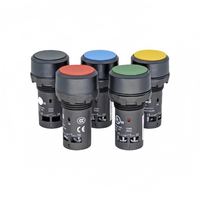 Tombol Tekan ABB CP1-10L-10 Asli 22mm Panel Mount Tipe Flush Biru 1NO Momentary Normally Open Saklar Tombol Tekan Industri