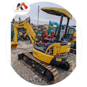 Mini pelle KOMATSU PC35 d'occasion japonaise avec chenille en caoutchouc de 3 tonnes, faible durée de fonctionnement, bonne condition, certifiée EPA CE - Product Image 1